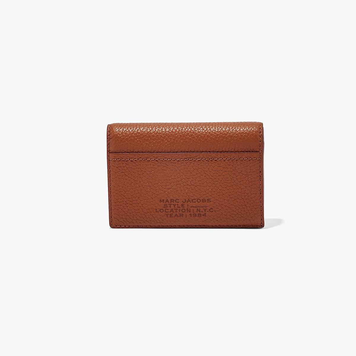 Marc Jacobs Leather Small Bifold Plånbok Dam Bruna | QPW-529348