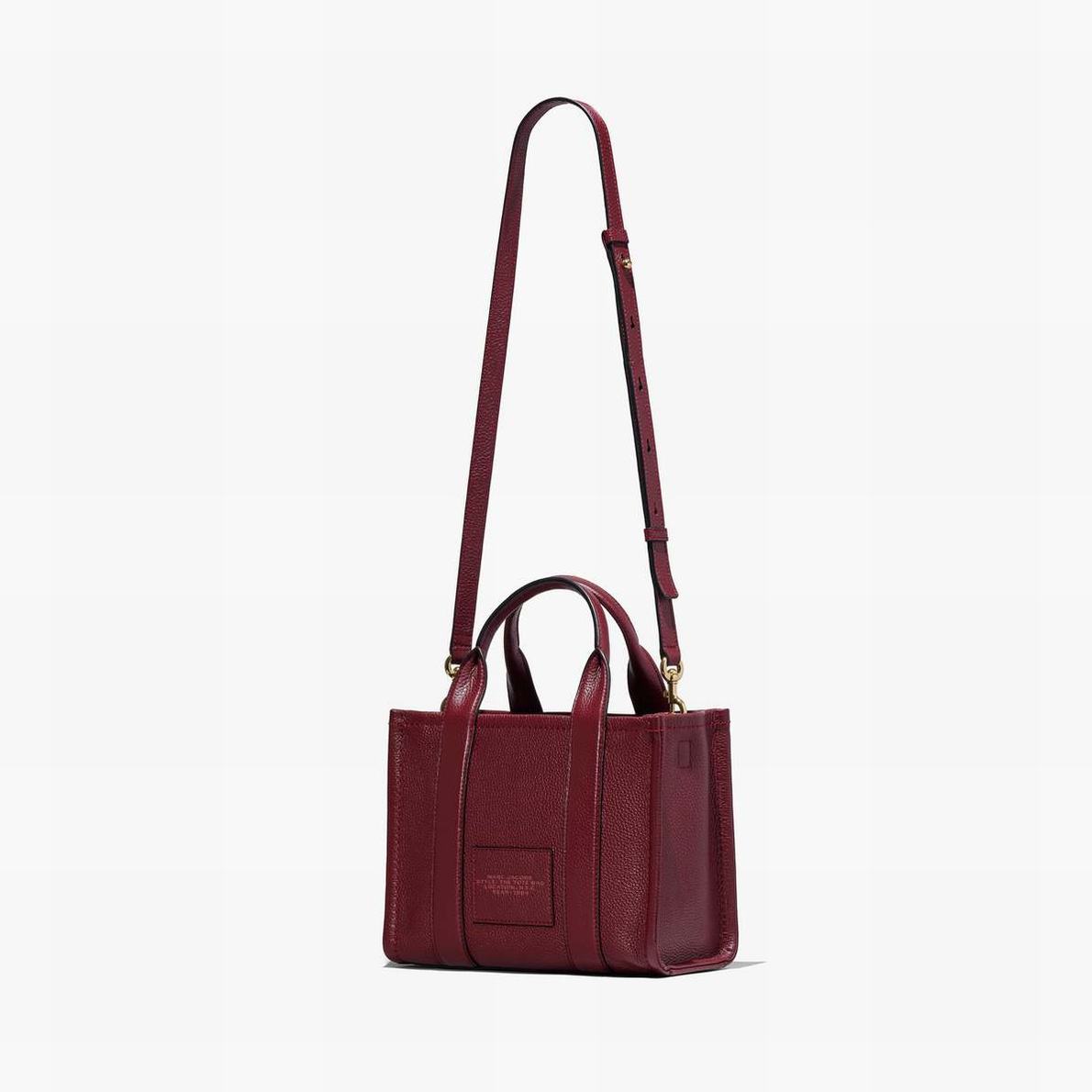 Marc Jacobs Leather Small Toteväska Dam Vinröda | ZAR-091346