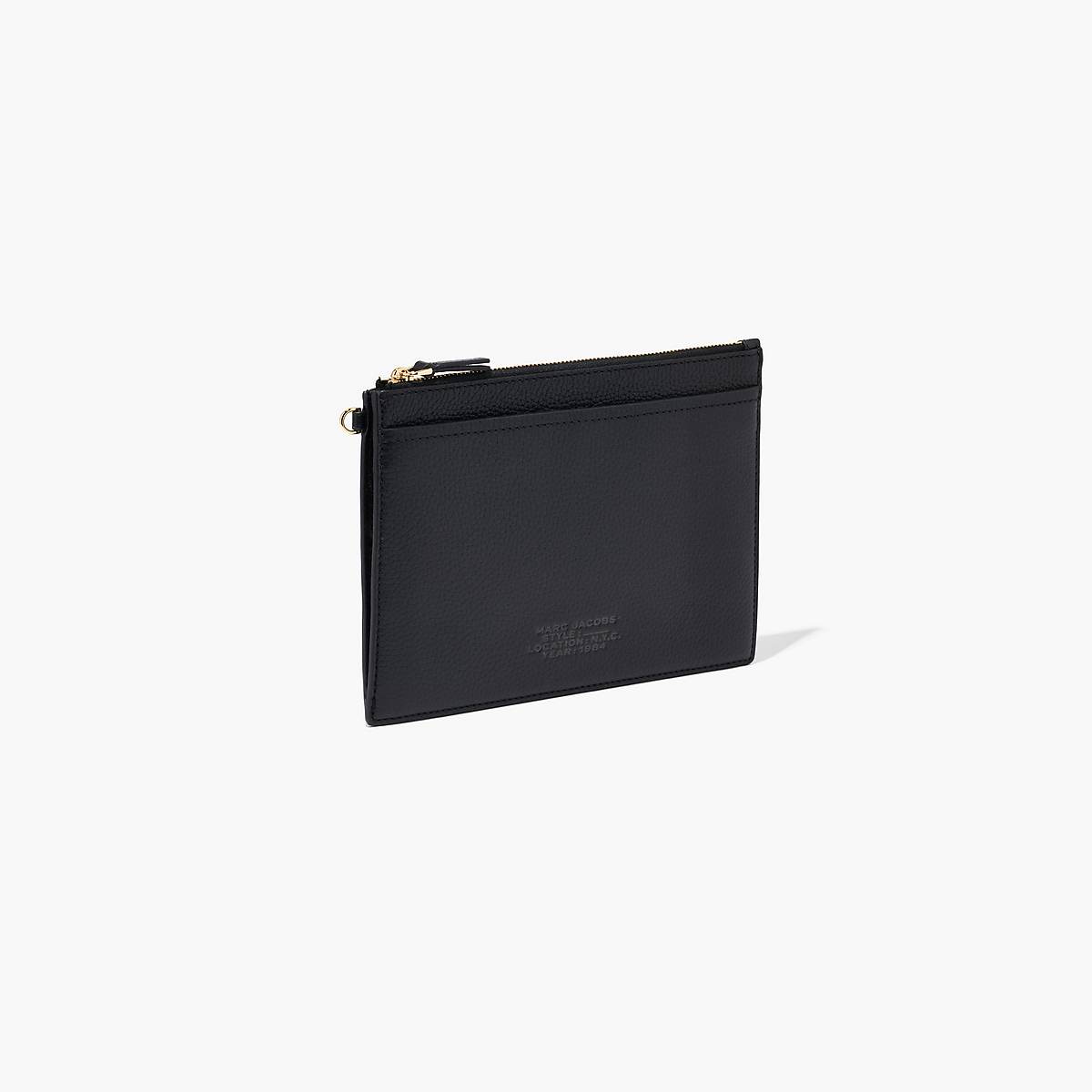 Marc Jacobs Leather Small Wristlet Plånbok Dam Svarta | CAB-807546