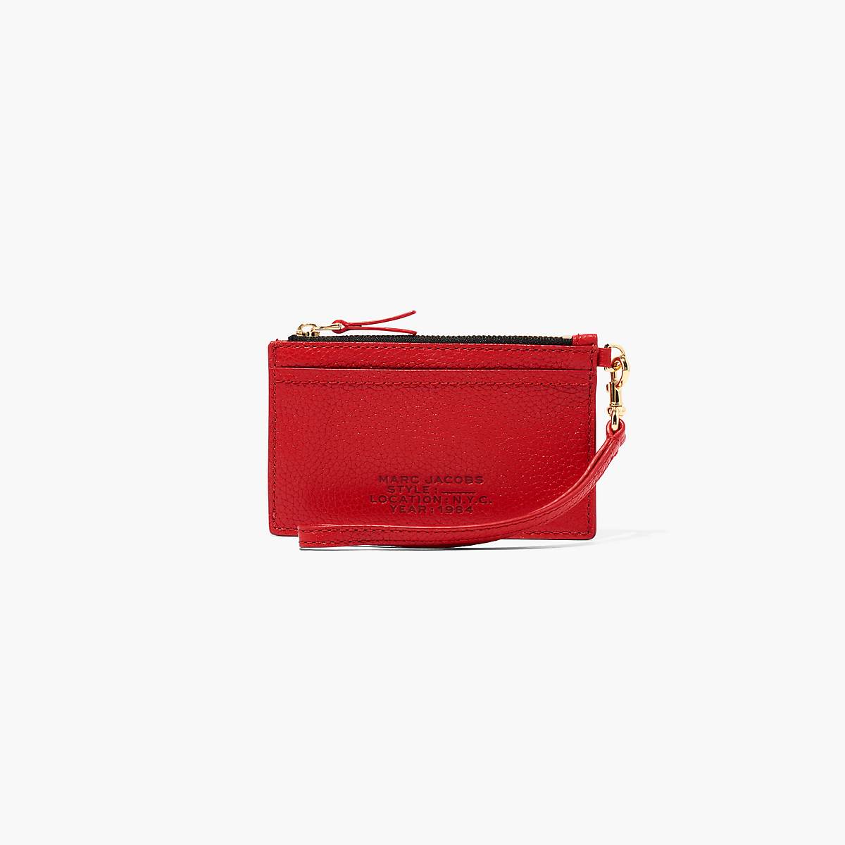 Marc Jacobs Leather Top Zip Wristlet Plånbok Dam Röda | QVL-038491