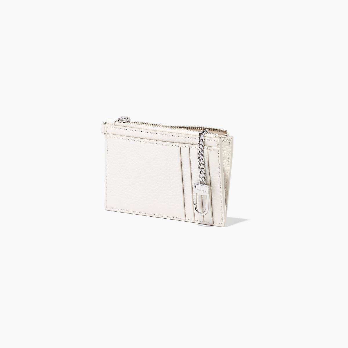 Marc Jacobs Leather Top Zip Wristlet Plånbok Dam Vita | ICF-432679