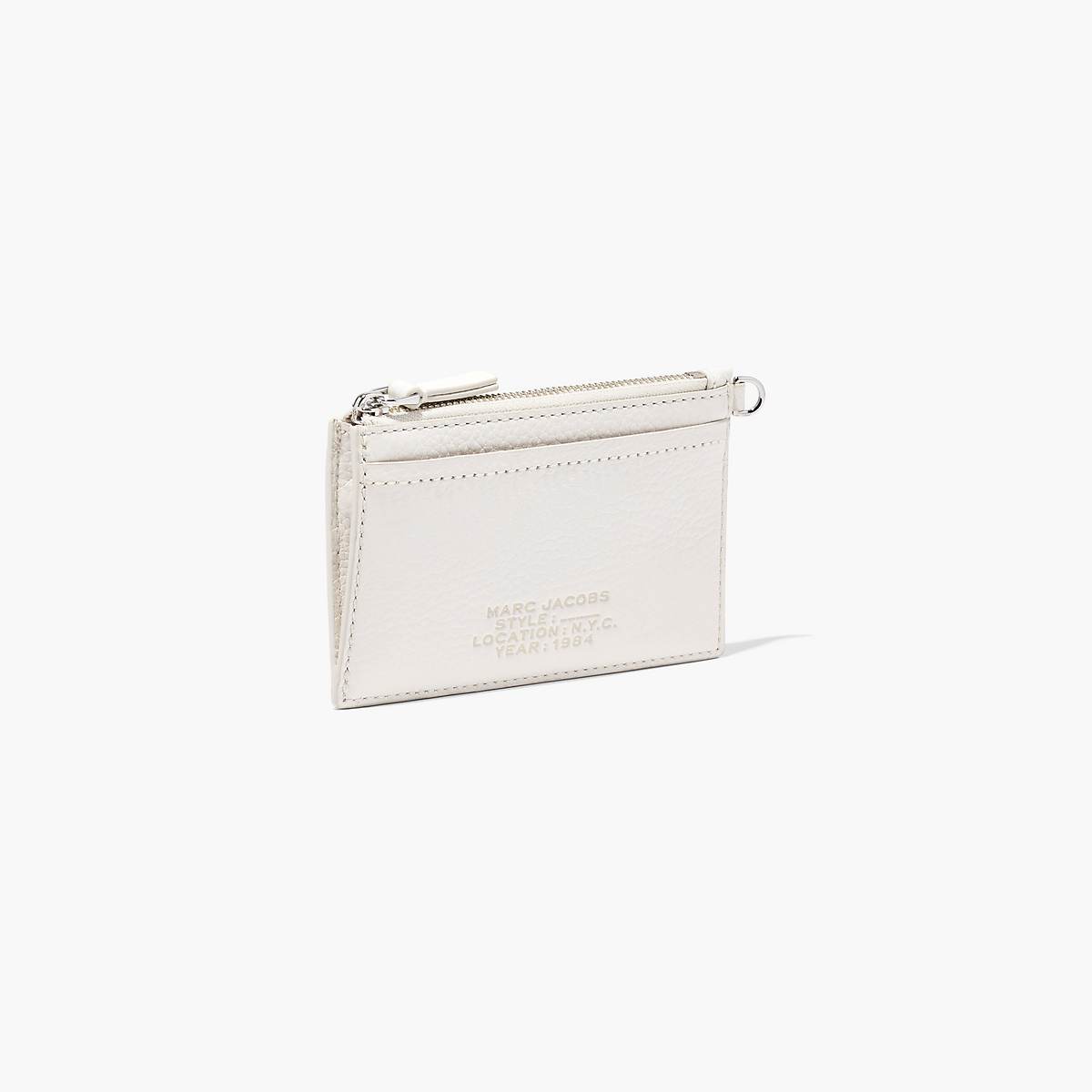 Marc Jacobs Leather Top Zip Wristlet Plånbok Dam Vita | ICF-432679