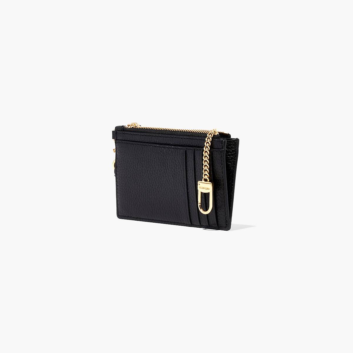 Marc Jacobs Leather Top Zip Wristlet Plånbok Dam Svarta | EQB-678302