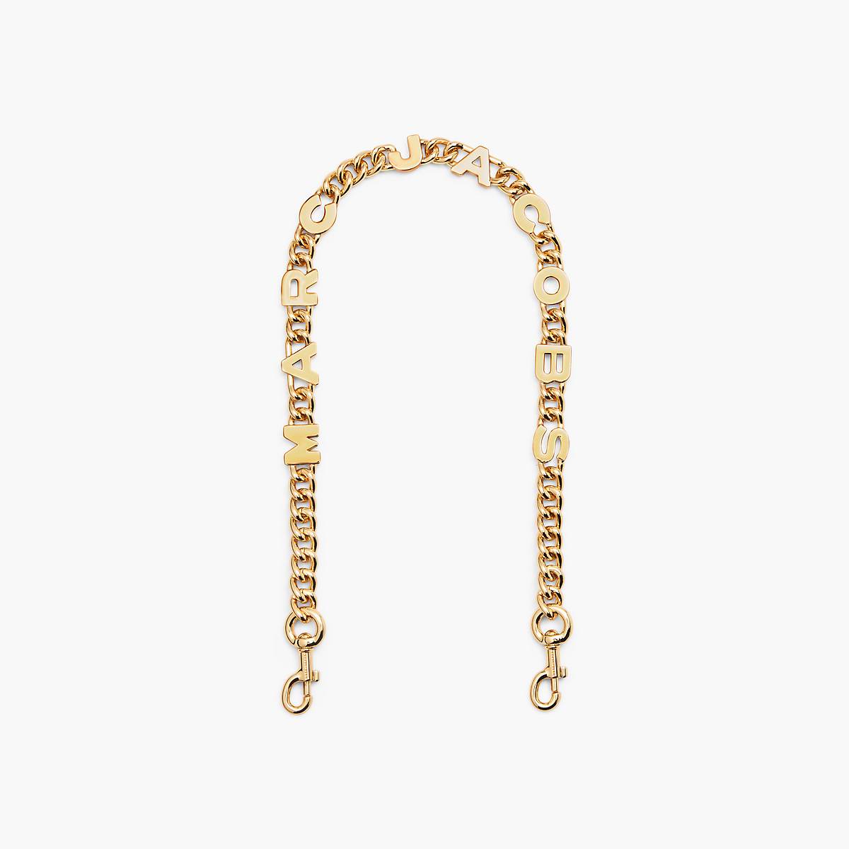 Marc Jacobs Logo Chain Shoulder Strap Väskrem Dam Guld | NBQ-786192