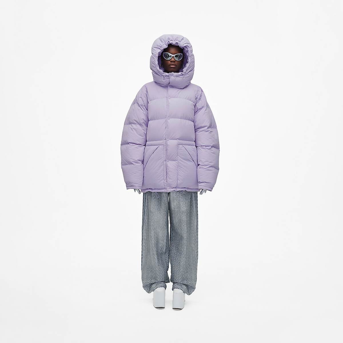 Marc Jacobs Long Puffer Jackor Dam Lavendel | EVF-283604