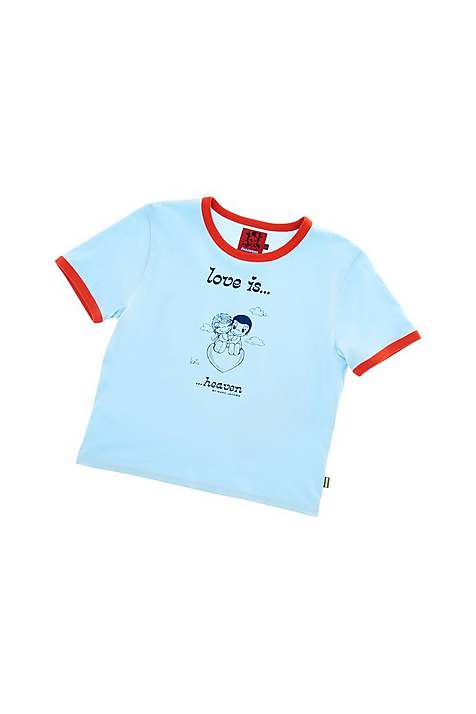 Marc Jacobs Love Is Baby Tee T-Shirt Dam Ljusblå | TYE-726931