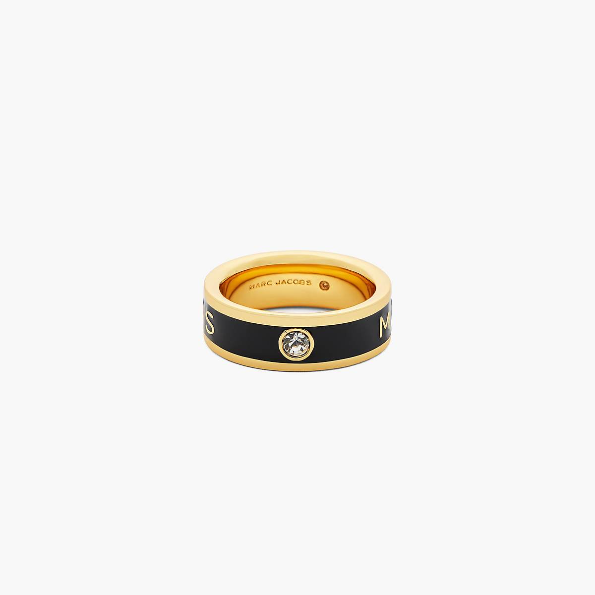 Marc Jacobs Marc Jacobs Enamel Ringar Dam Guld Svarta | ZRW-673258