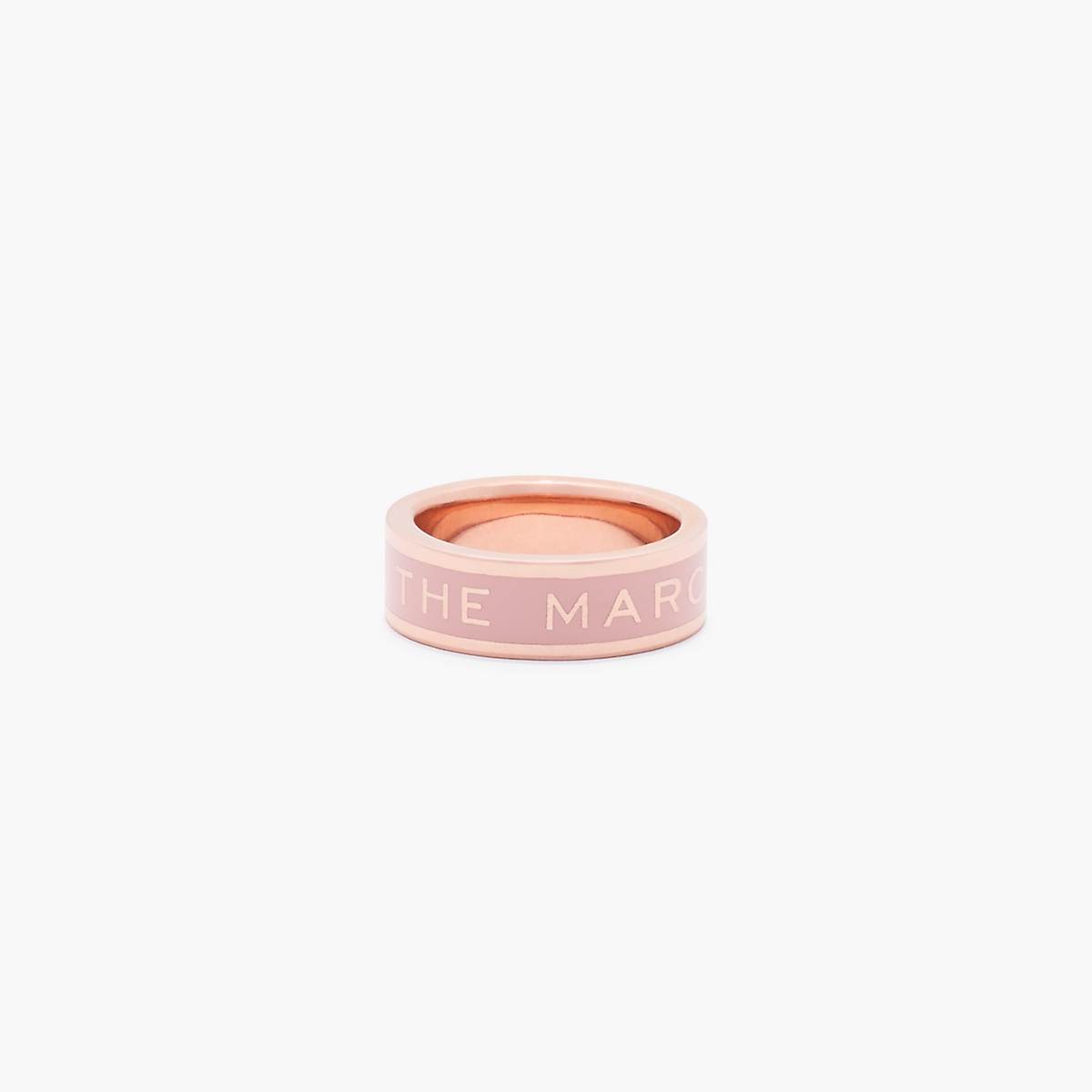 Marc Jacobs Medallion Ringar Dam Bruna Rosa Guld | DSF-043215