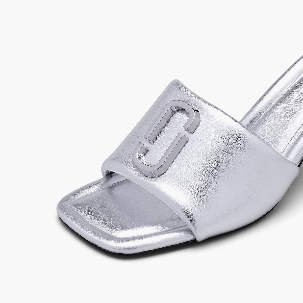 Marc Jacobs Metallic J Marc Heeled Sandaler Dam Silver | UJK-735821