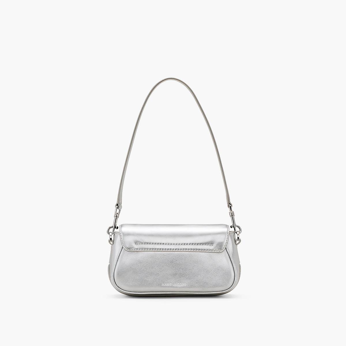 Marc Jacobs Metallic Leather Clover Axelväska Dam Silver | VDJ-215467