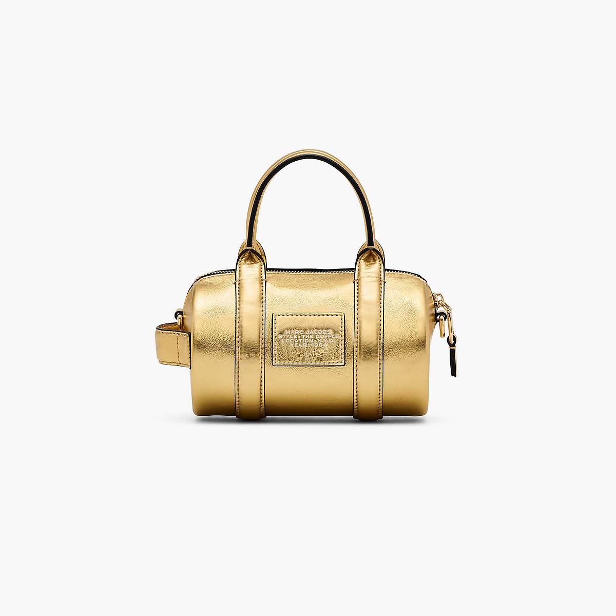 Marc Jacobs Metallic Leather Mini Duffle Crossbody Väska Dam Guld | JNH-645281