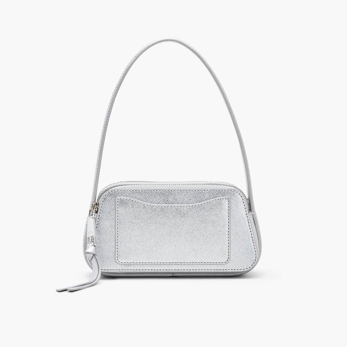 Marc Jacobs Metallic Slingshot Axelväska Dam Silver | ASV-159820