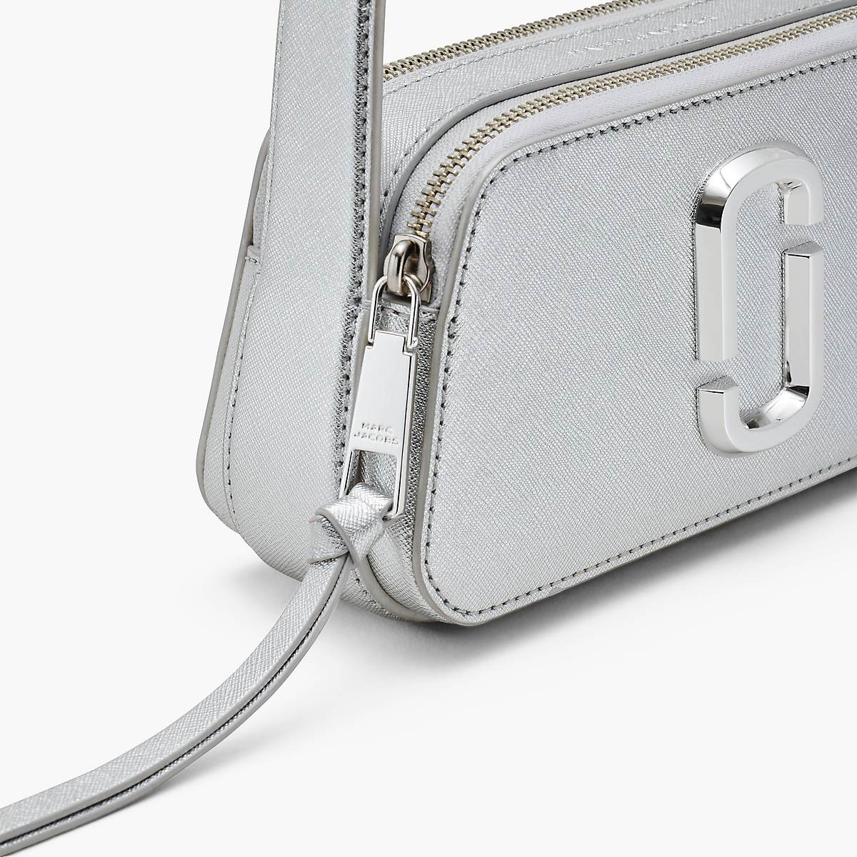 Marc Jacobs Metallic Slingshot Axelväska Dam Silver | ASV-159820