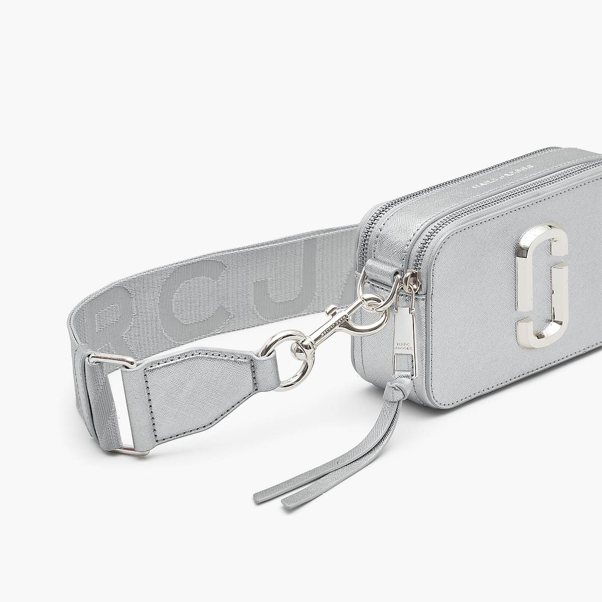 Marc Jacobs Metallic Snapshot Väska Dam Silver | TNE-627531