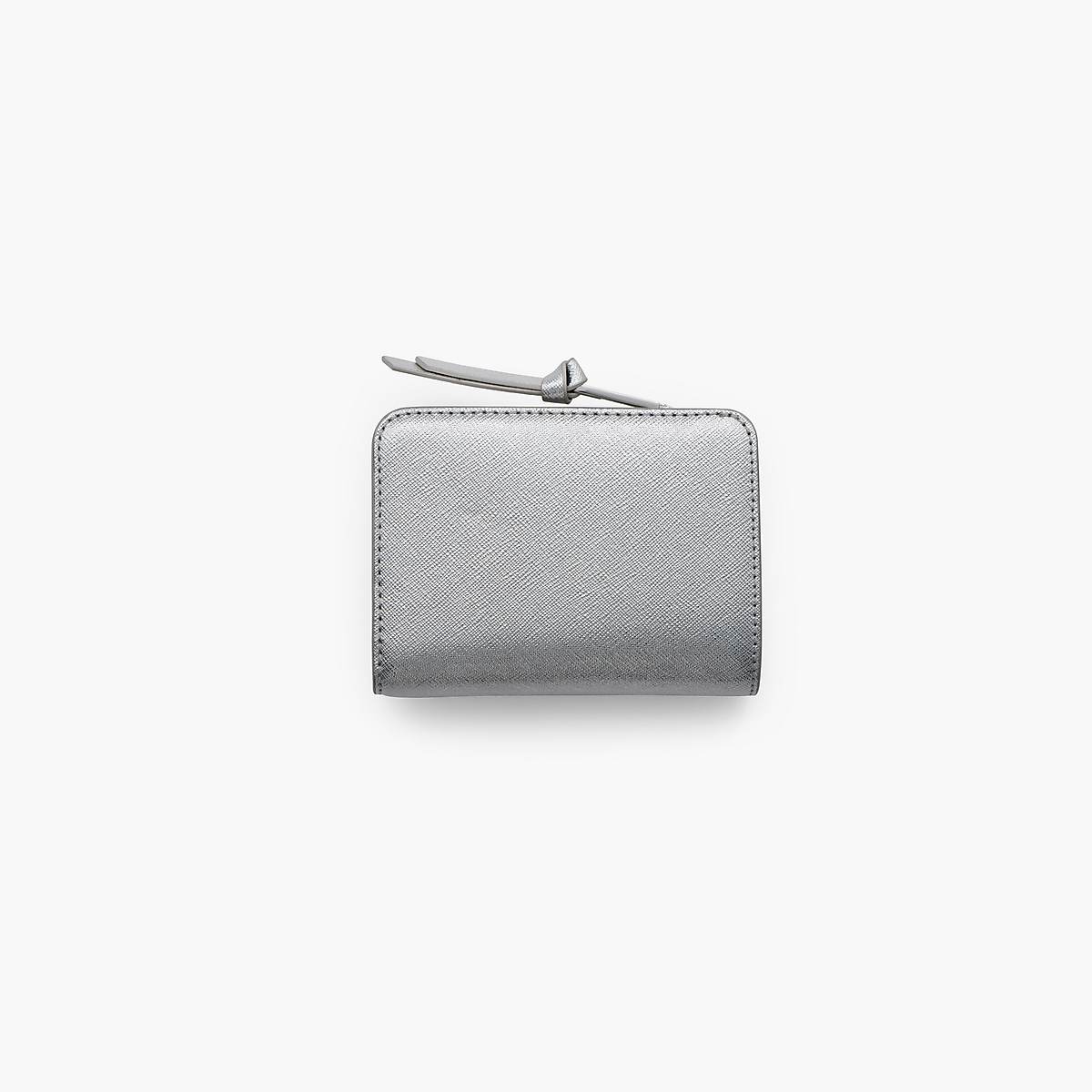 Marc Jacobs Metallic Utility Snapshot Mini Compact Plånbok Dam Silver | VJQ-164973