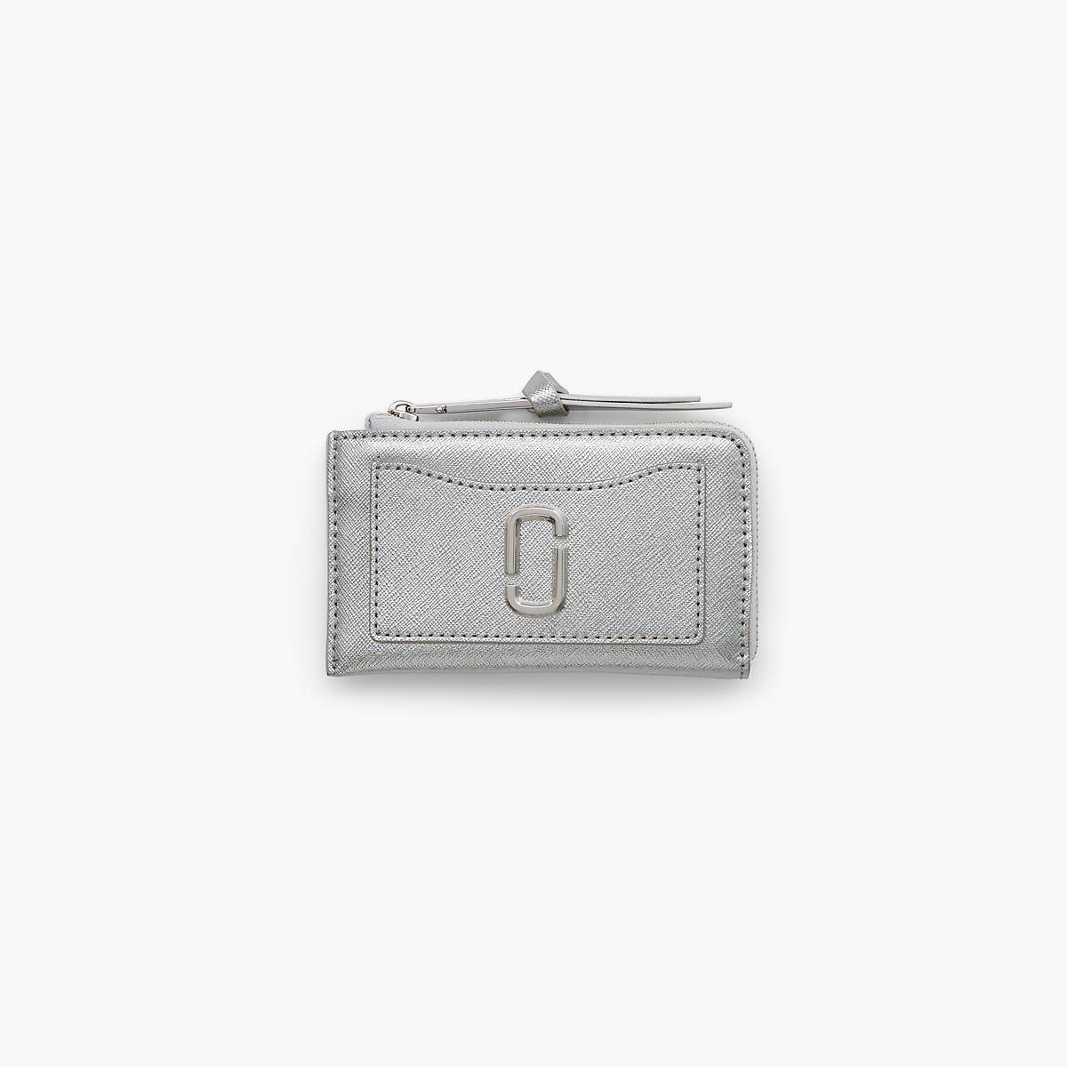 Marc Jacobs Metallic Utility Snapshot Top Zip Multi Plånbok Dam Silver | CVI-153672