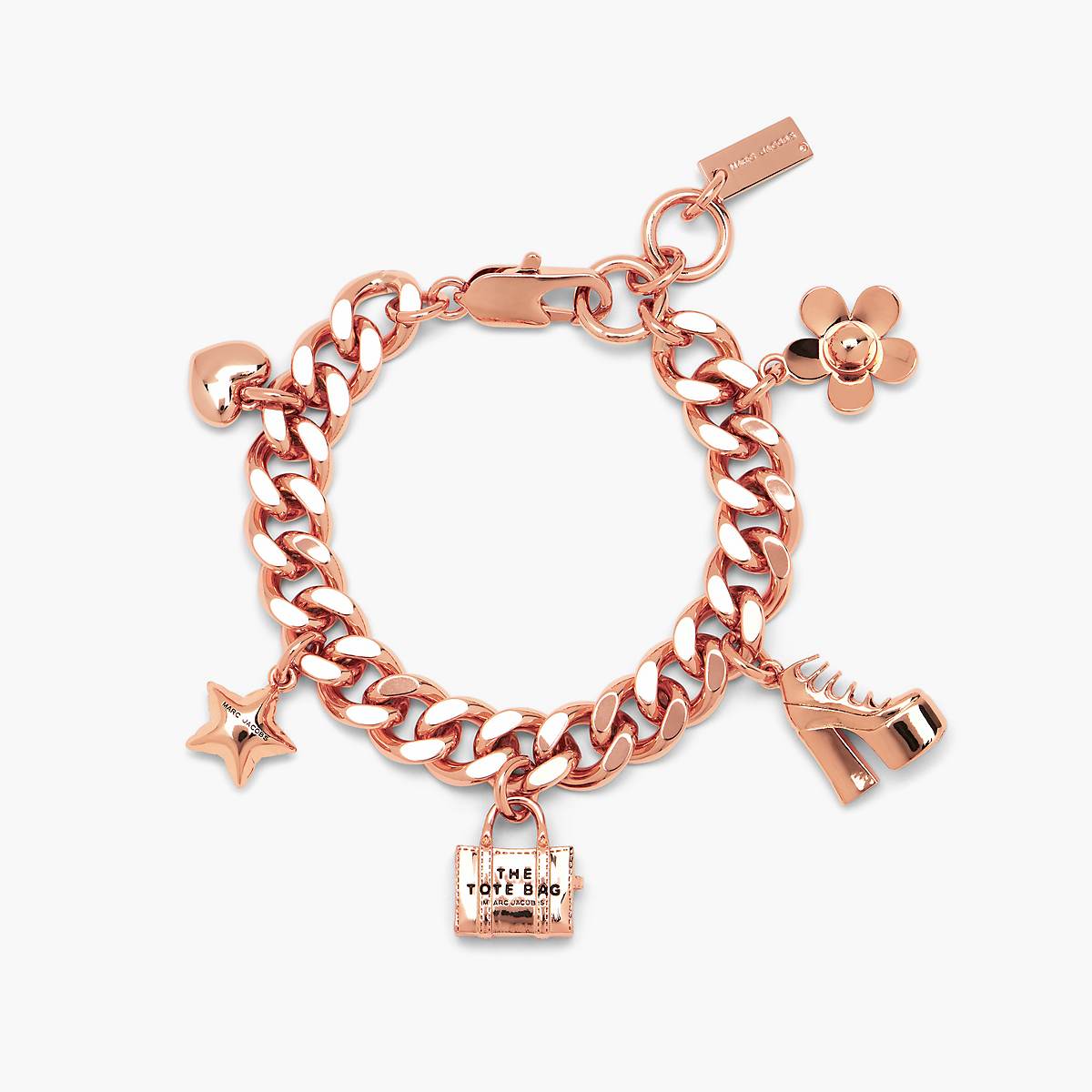 Marc Jacobs Mini Icon Charm Armband Dam Rosa Guld | QBR-603742