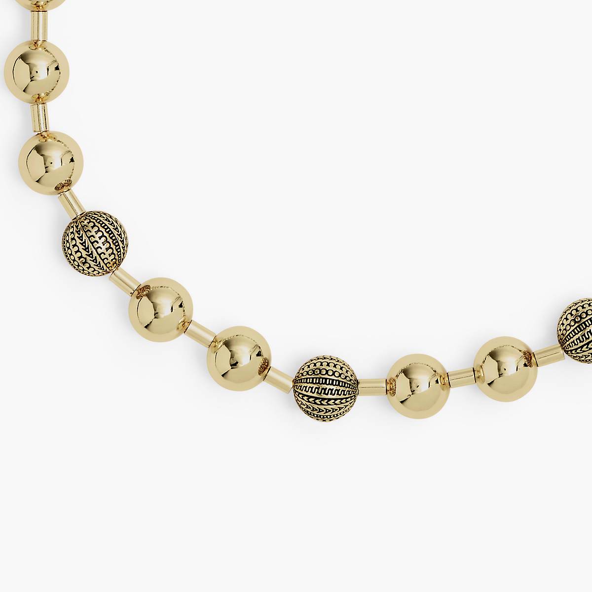 Marc Jacobs Monogram Ball Chain Halsband Dam Ljusguld | FKP-051839