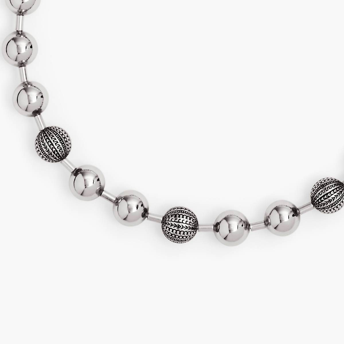 Marc Jacobs Monogram Ball Chain Halsband Dam Ljussilver | VQE-475129