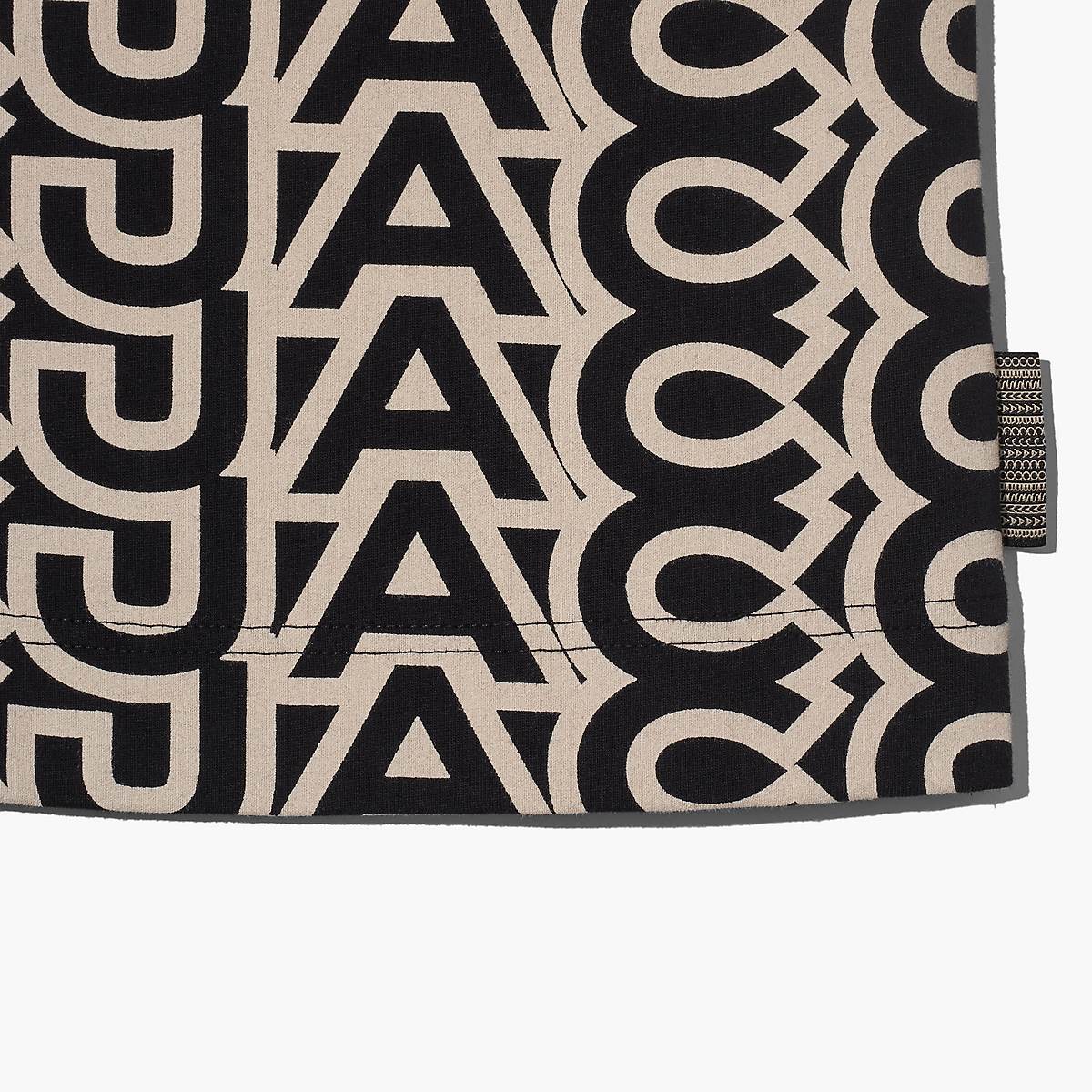 Marc Jacobs Monogram Big T-Shirt Dam Svarta Vita | BOD-182495