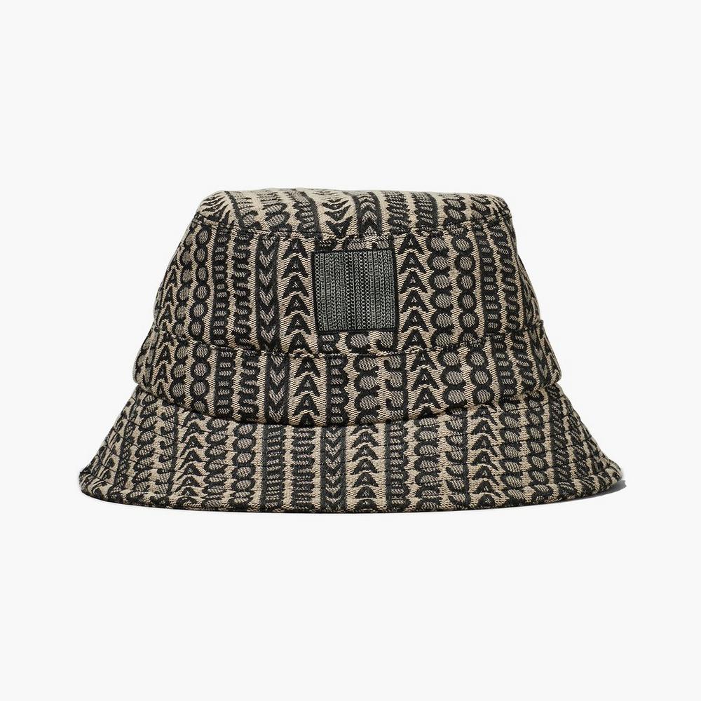 Marc Jacobs Monogram Bucket Hatt Dam Beige | MTB-951674