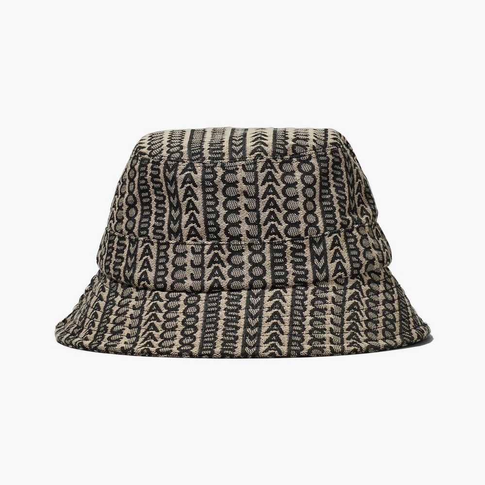 Marc Jacobs Monogram Bucket Hatt Dam Beige | MTB-951674