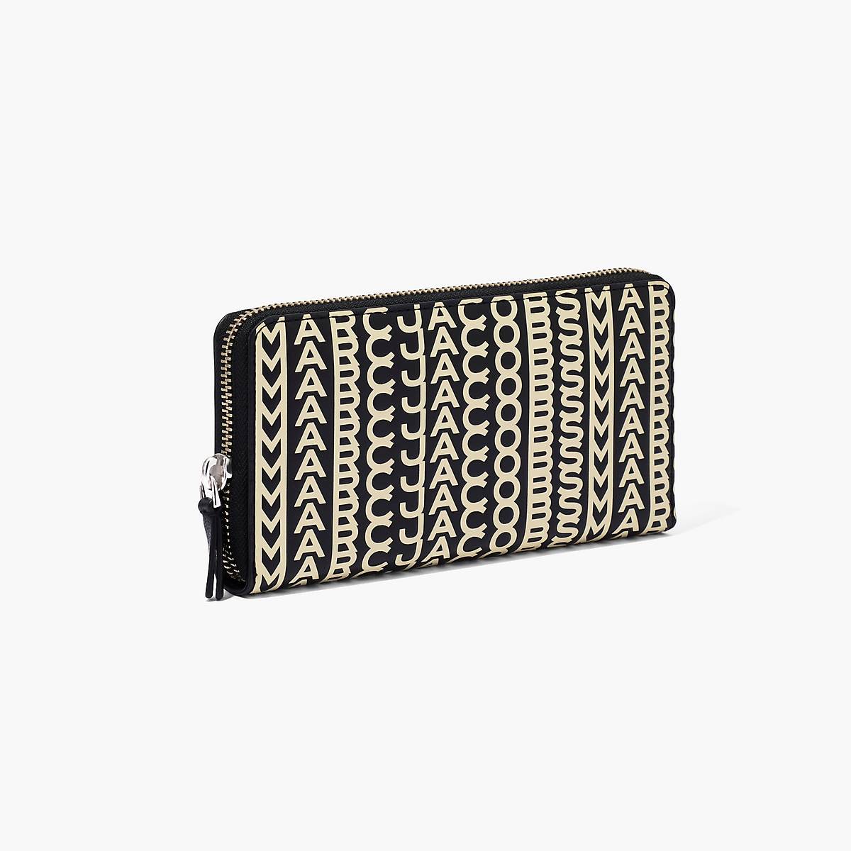 Marc Jacobs Monogram Continental Plånbok Dam Svarta Vita | VIM-645139