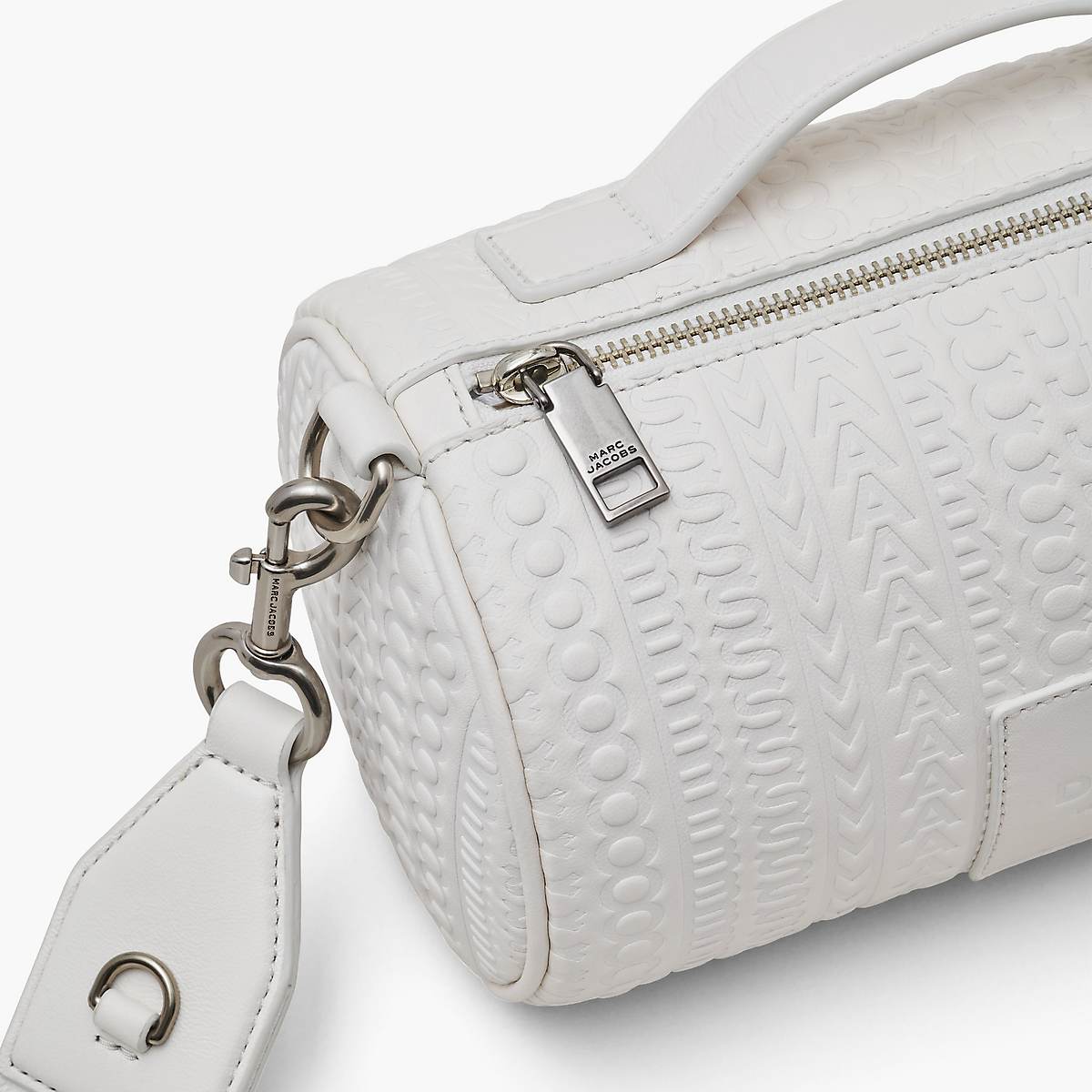 Marc Jacobs Monogram Debossed Duffle Crossbody Väska Dam Vita | FWA-975432