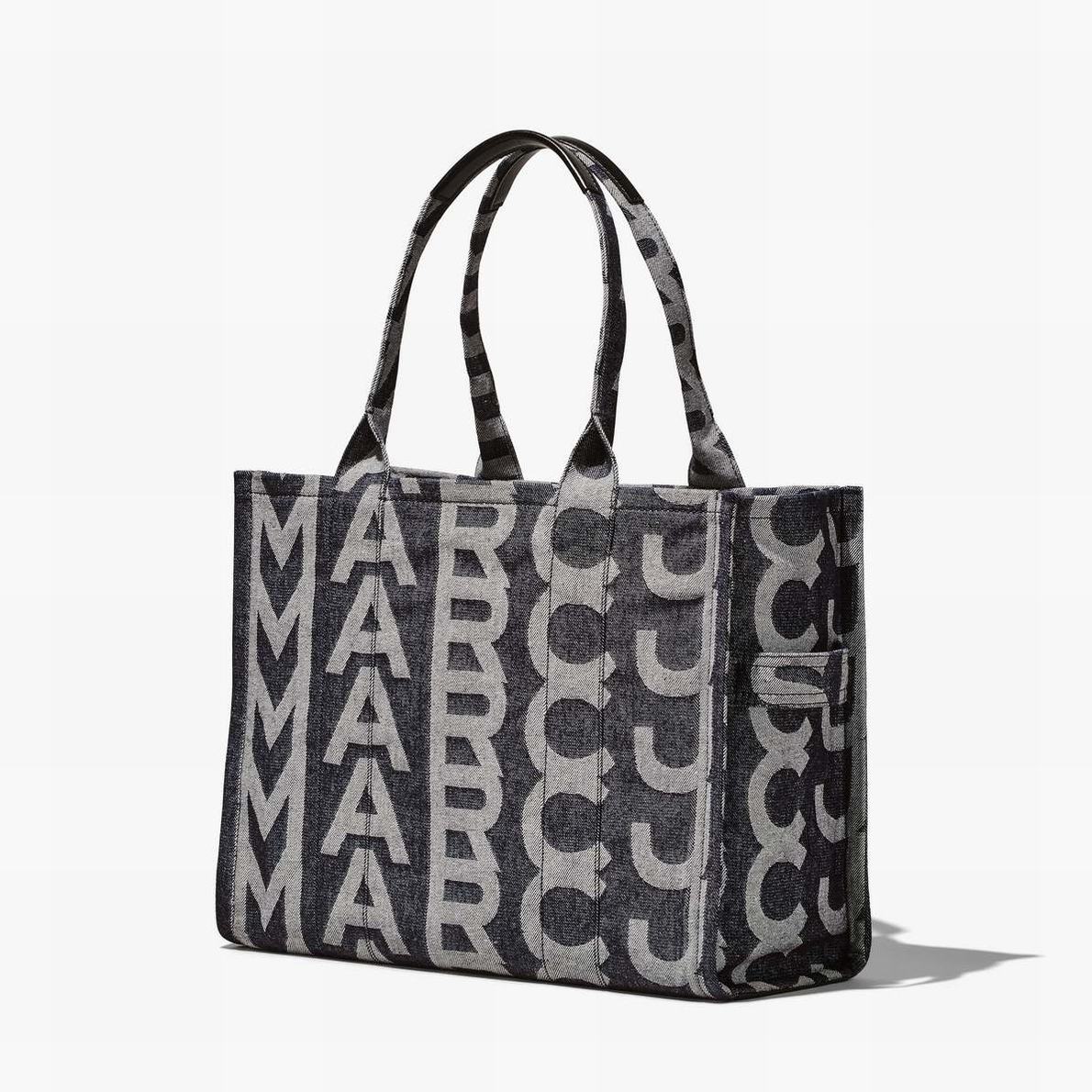 Marc Jacobs Monogram Denim Large Toteväska Dam Blå | TNS-391267