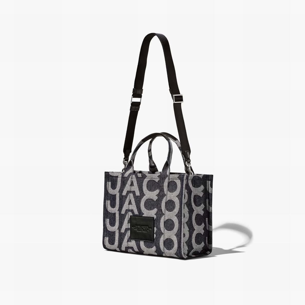 Marc Jacobs Monogram Denim Medium Toteväska Dam Blå | CPQ-834671