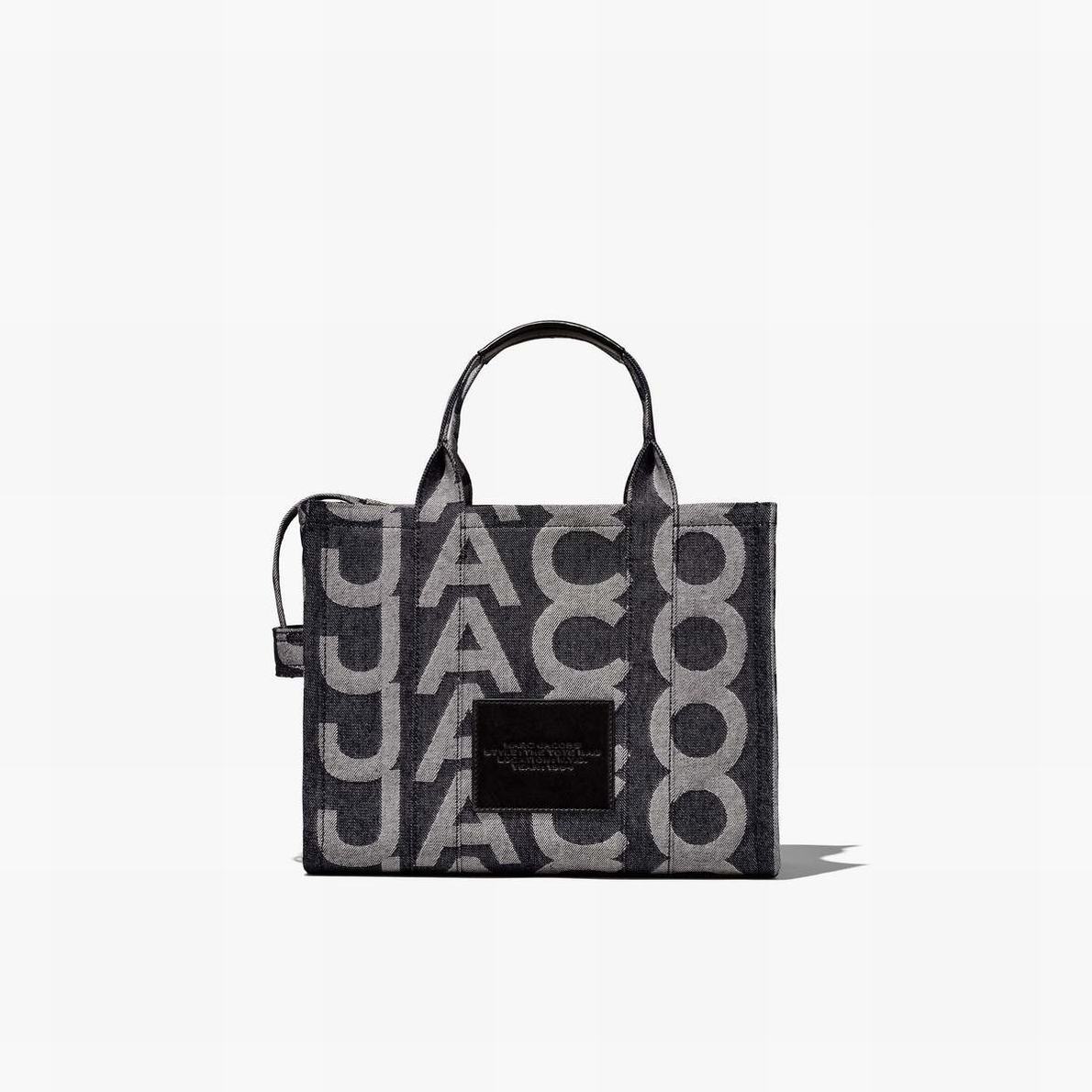 Marc Jacobs Monogram Denim Medium Toteväska Dam Blå | CPQ-834671