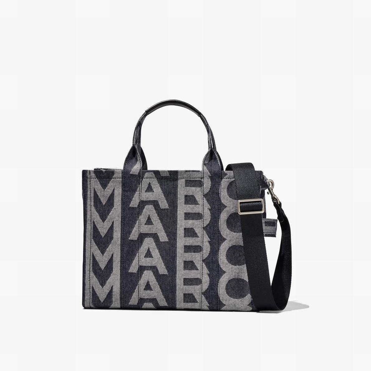 Marc Jacobs Monogram Denim Medium Toteväska Dam Blå | CPQ-834671