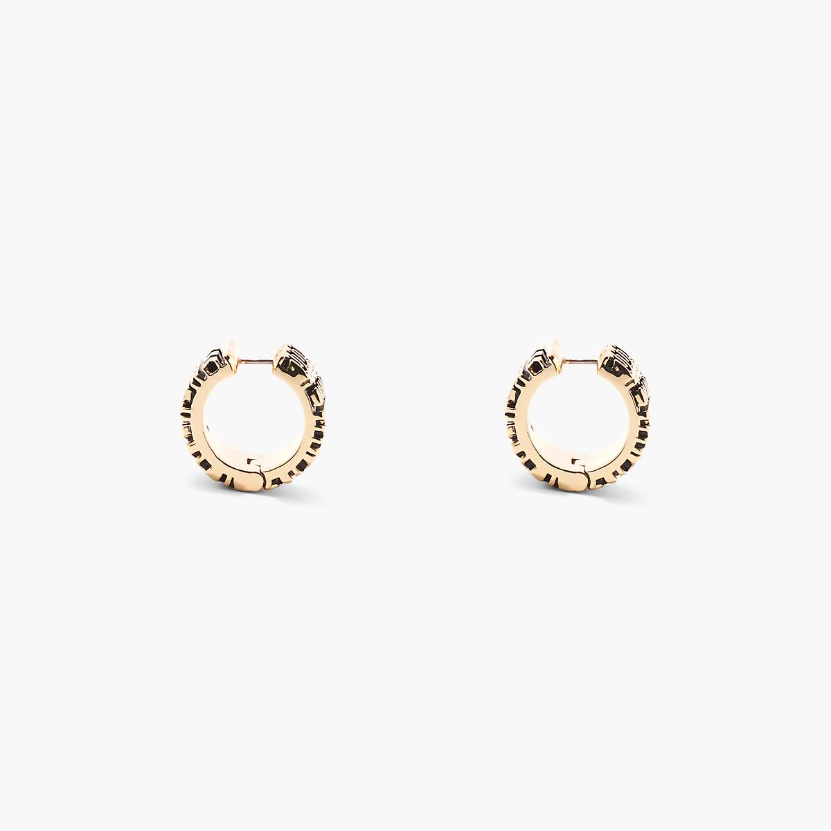 Marc Jacobs Monogram Engraved Hoops Örhängen Dam Guld | PYF-473210