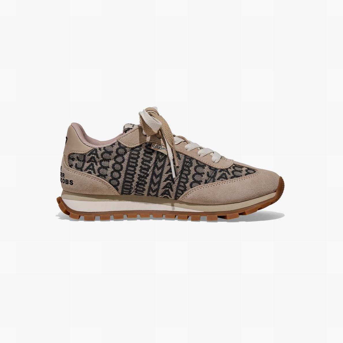 Marc Jacobs Monogram Jogger Sneakers Dam Beige | XKL-267138