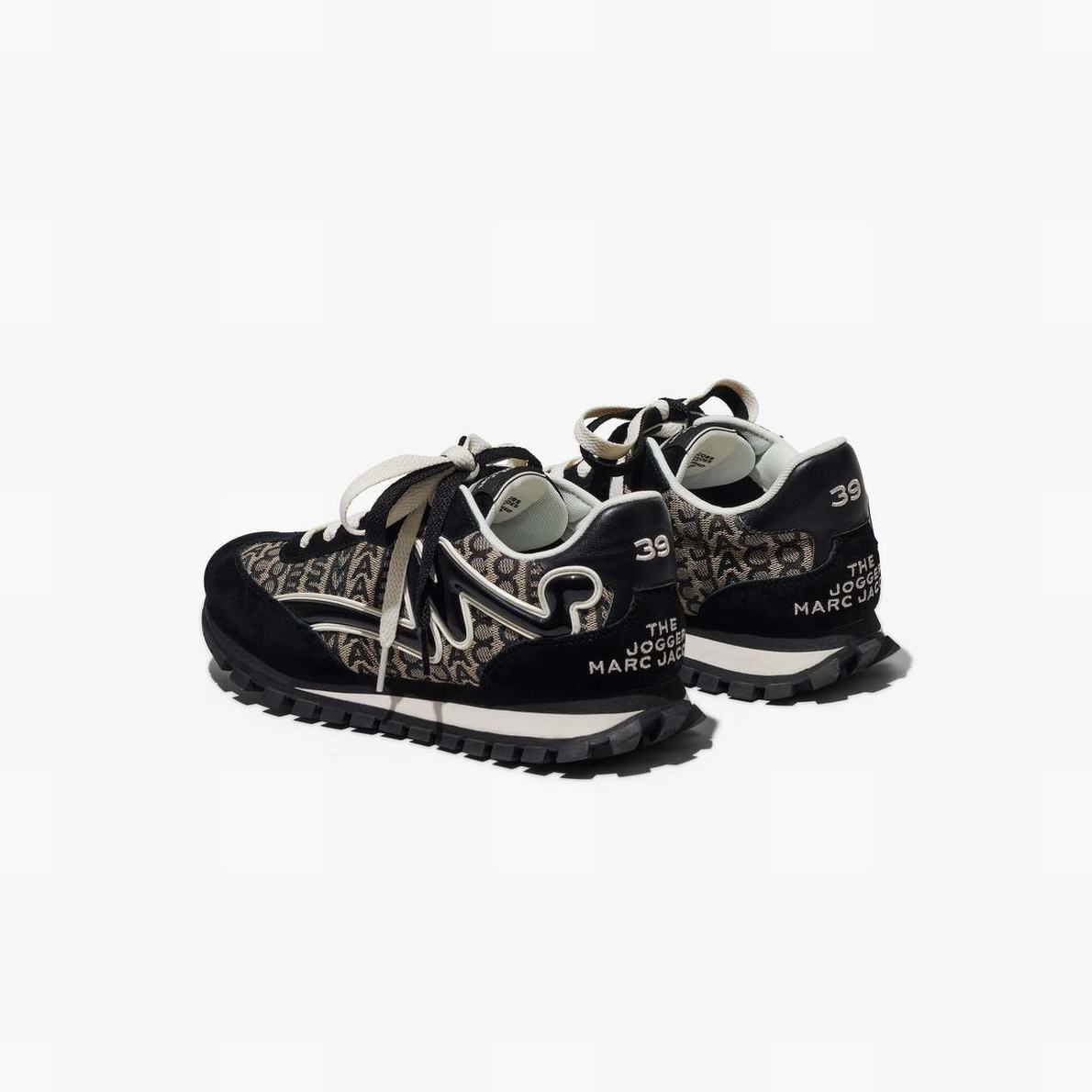 Marc Jacobs Monogram Jogger Sneakers Dam Svarta Vita | OLV-165930