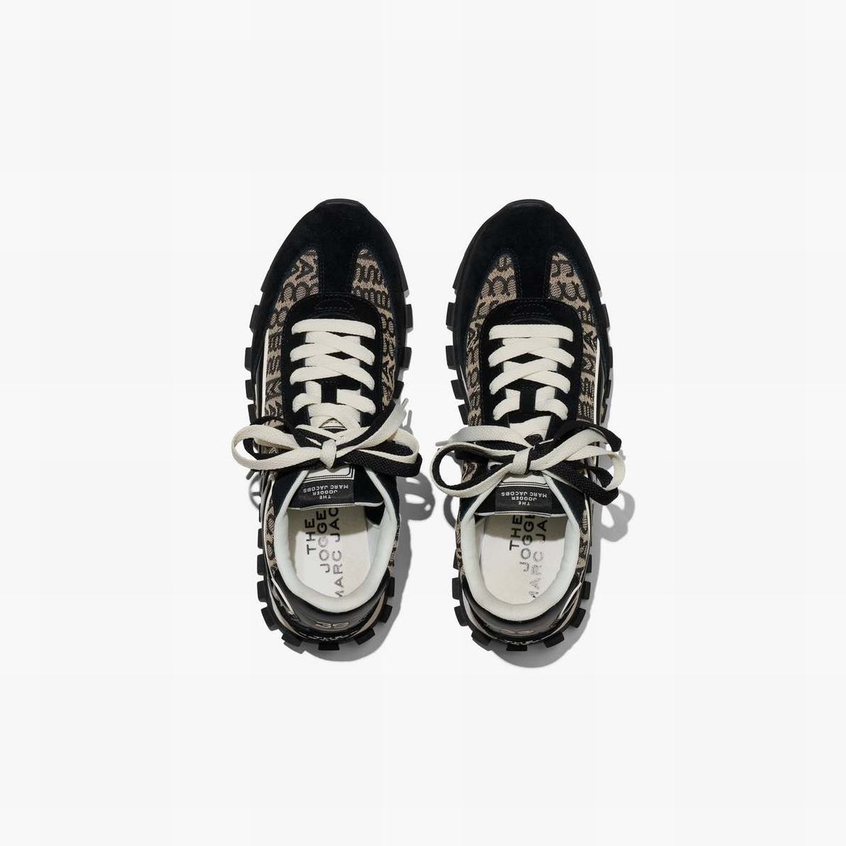 Marc Jacobs Monogram Jogger Sneakers Dam Svarta Vita | OLV-165930