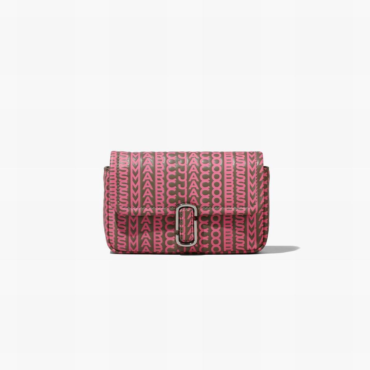 Marc Jacobs Monogram Leather J Marc Mini Axelväska Dam Rosa | YAT-406721