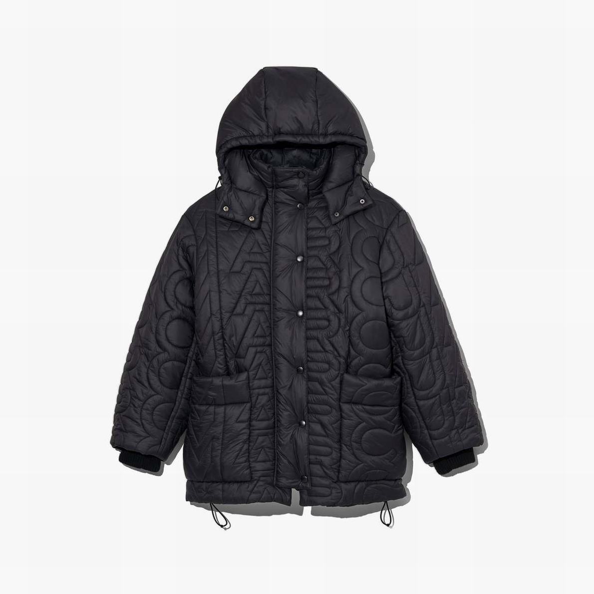 Marc Jacobs Monogram Quilted Puffer Jackor Dam Svarta | LGV-521049