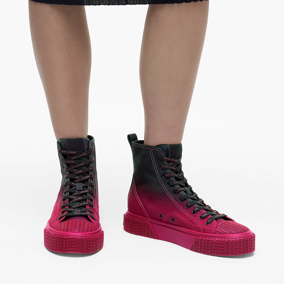 Marc Jacobs Ombré High Top Sneakers Dam Svarta Rosa | YNF-031628