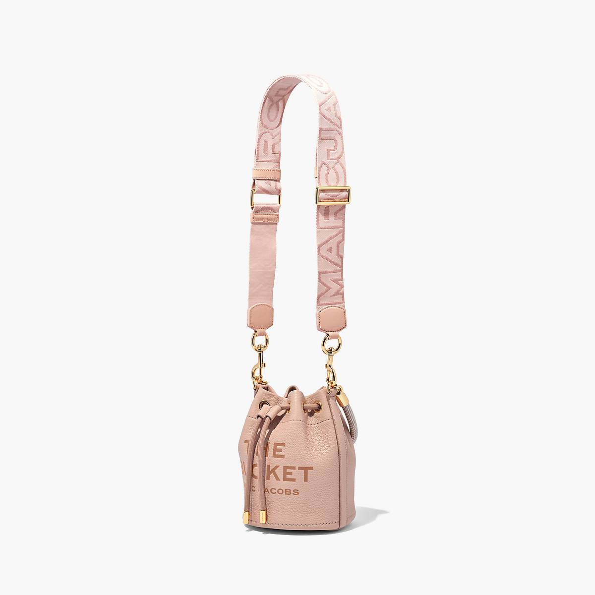 Marc Jacobs Outline Logo Webbing Väskrem Dam Rosa Olika Färger | CHN-170523