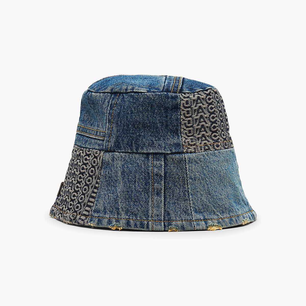 Marc Jacobs Patchwork Denim Bucket Hatt Dam Indigo Olika Färger | FQY-723146