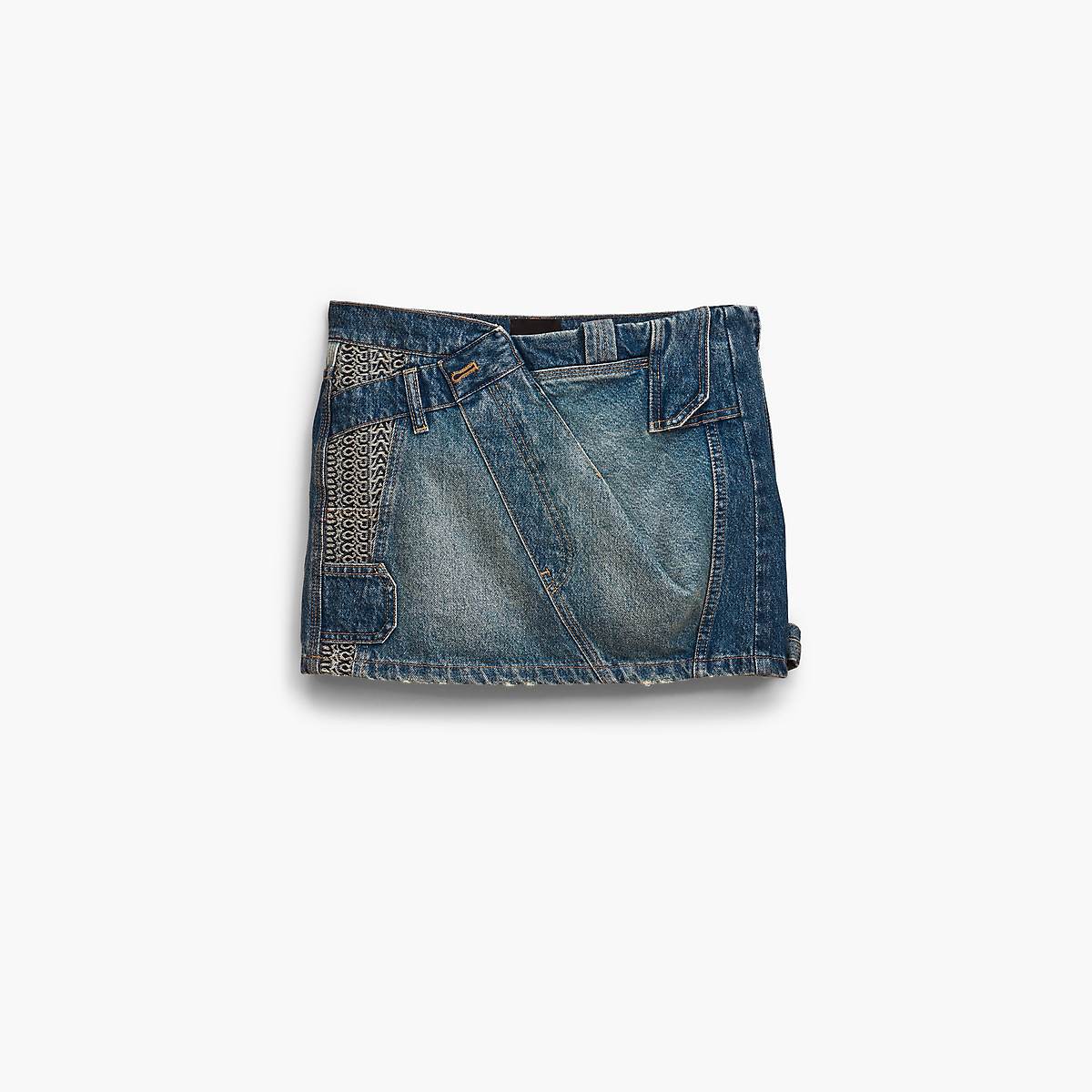 Marc Jacobs Patchwork Denim Mini Kjolar Dam Indigo Olika Färger | PUS-360597