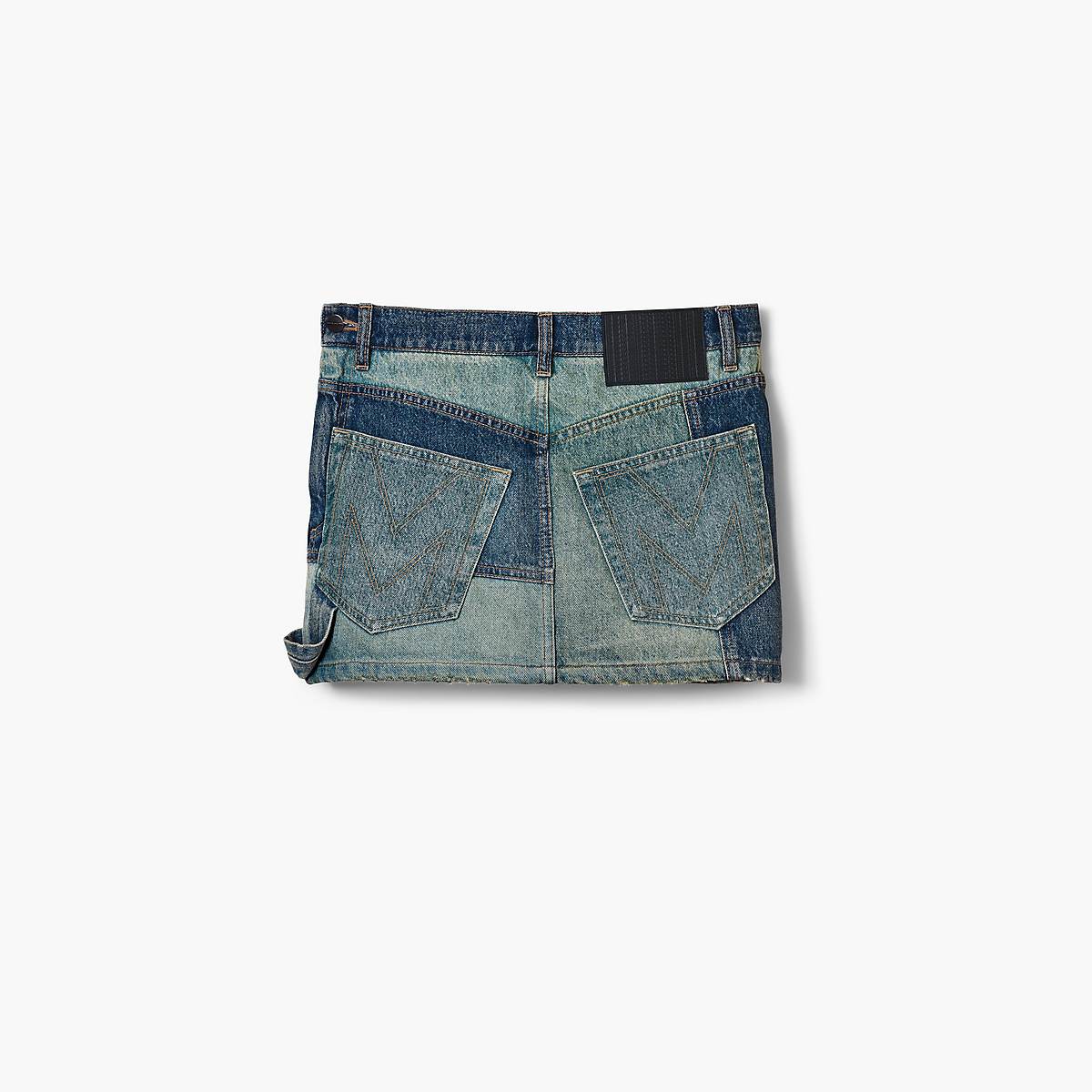 Marc Jacobs Patchwork Denim Mini Kjolar Dam Indigo Olika Färger | PUS-360597