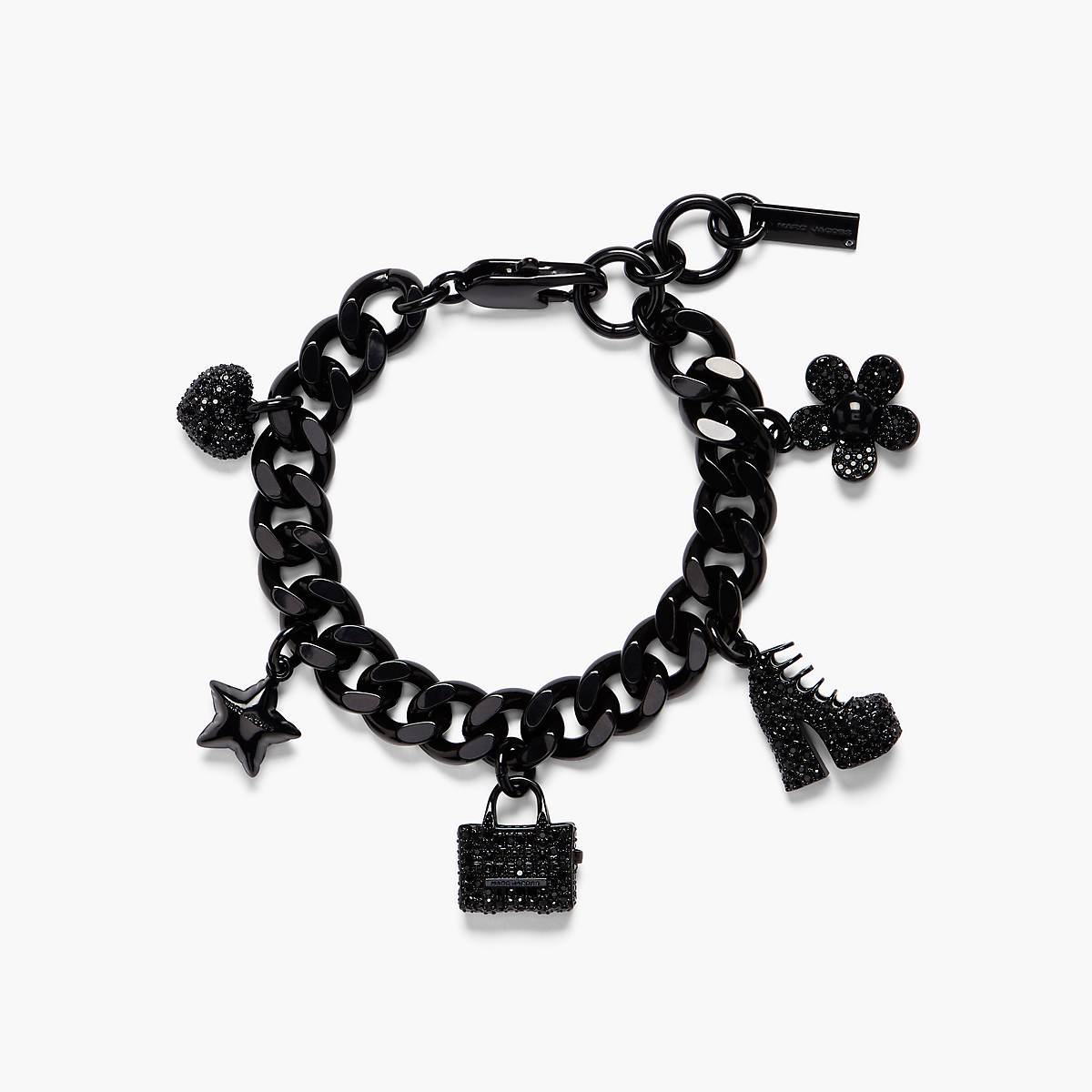 Marc Jacobs Pave Mini Icon Charm Armband Dam Svarta | JER-934178