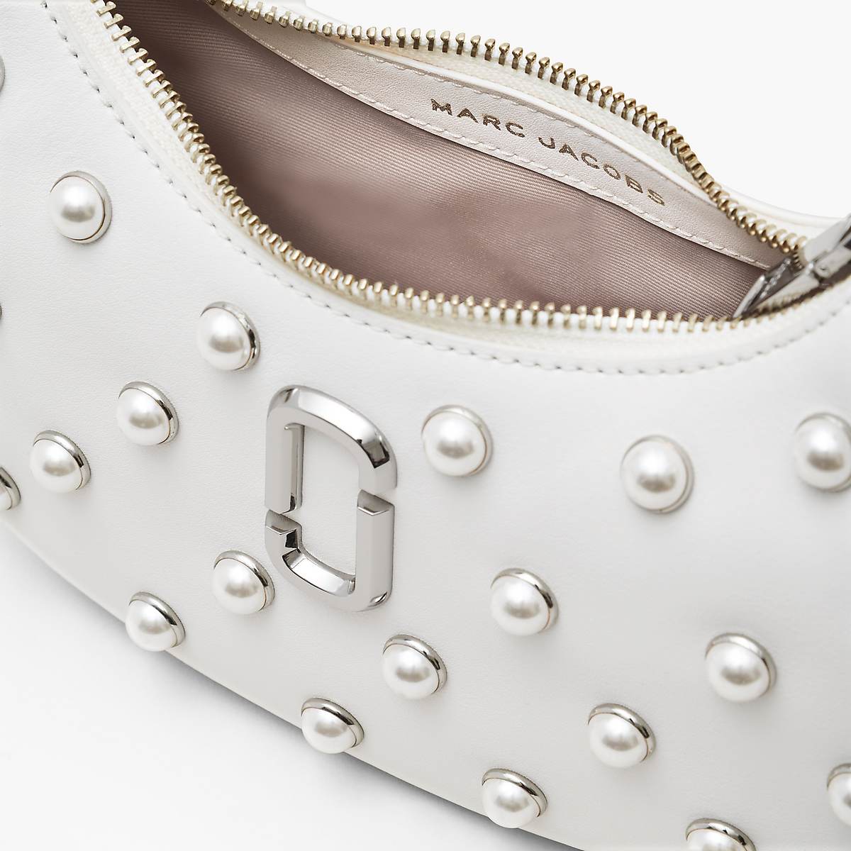 Marc Jacobs Pearl Small Curve Axelväska Dam Vita | LSE-179520