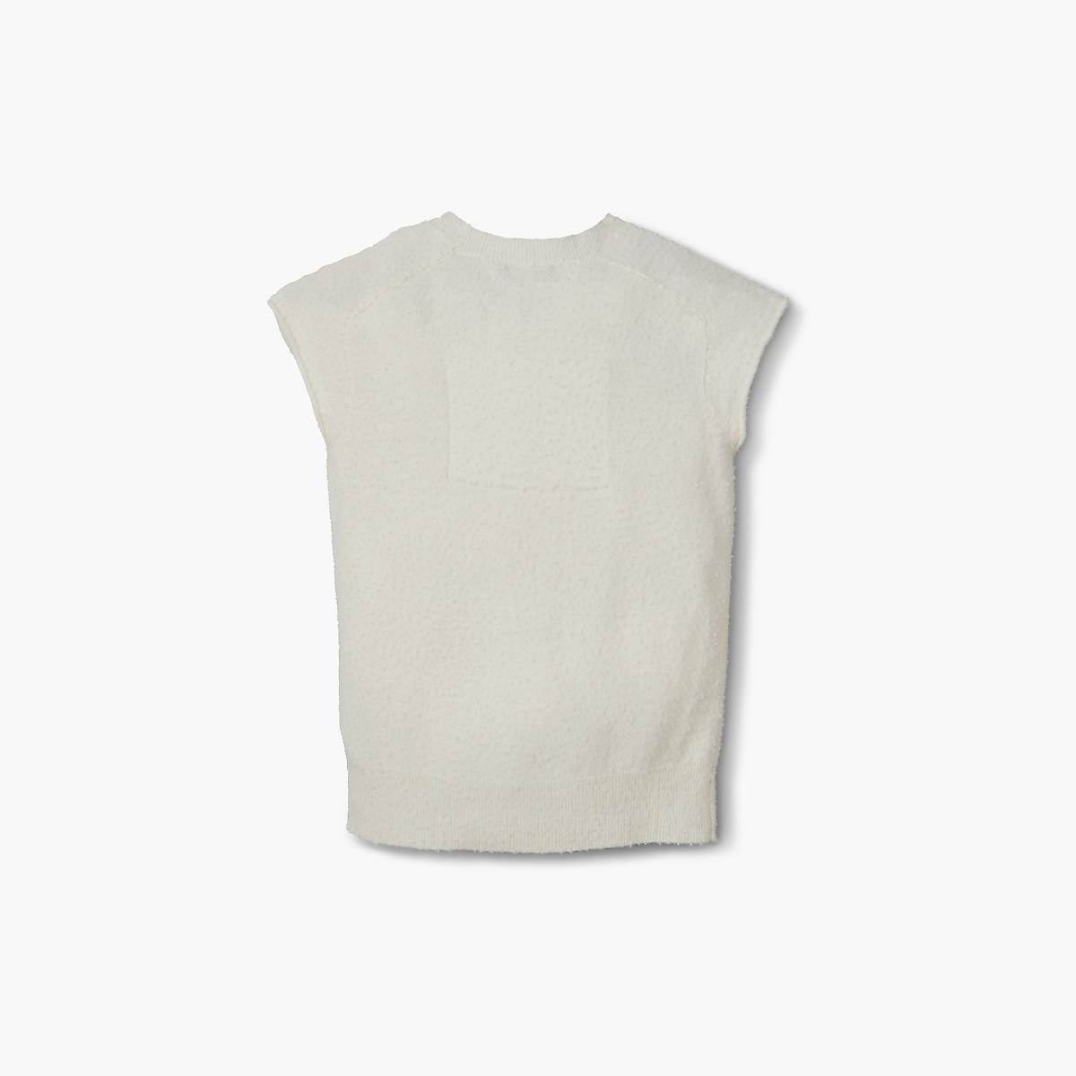 Marc Jacobs Pilled Cap Sleeve Väst Dam Grädde | ZOM-856914