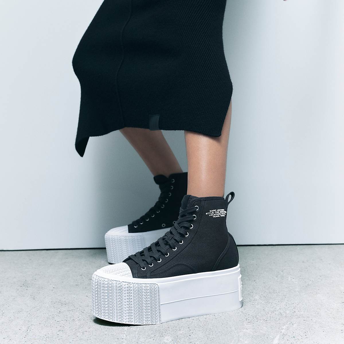 Marc Jacobs Platform High Top Sneakers Dam Svarta | FGK-038954