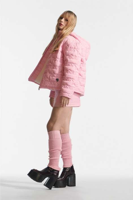 Marc Jacobs Puffy Heaven Quilted Jackor Dam Rosa | OZM-074581