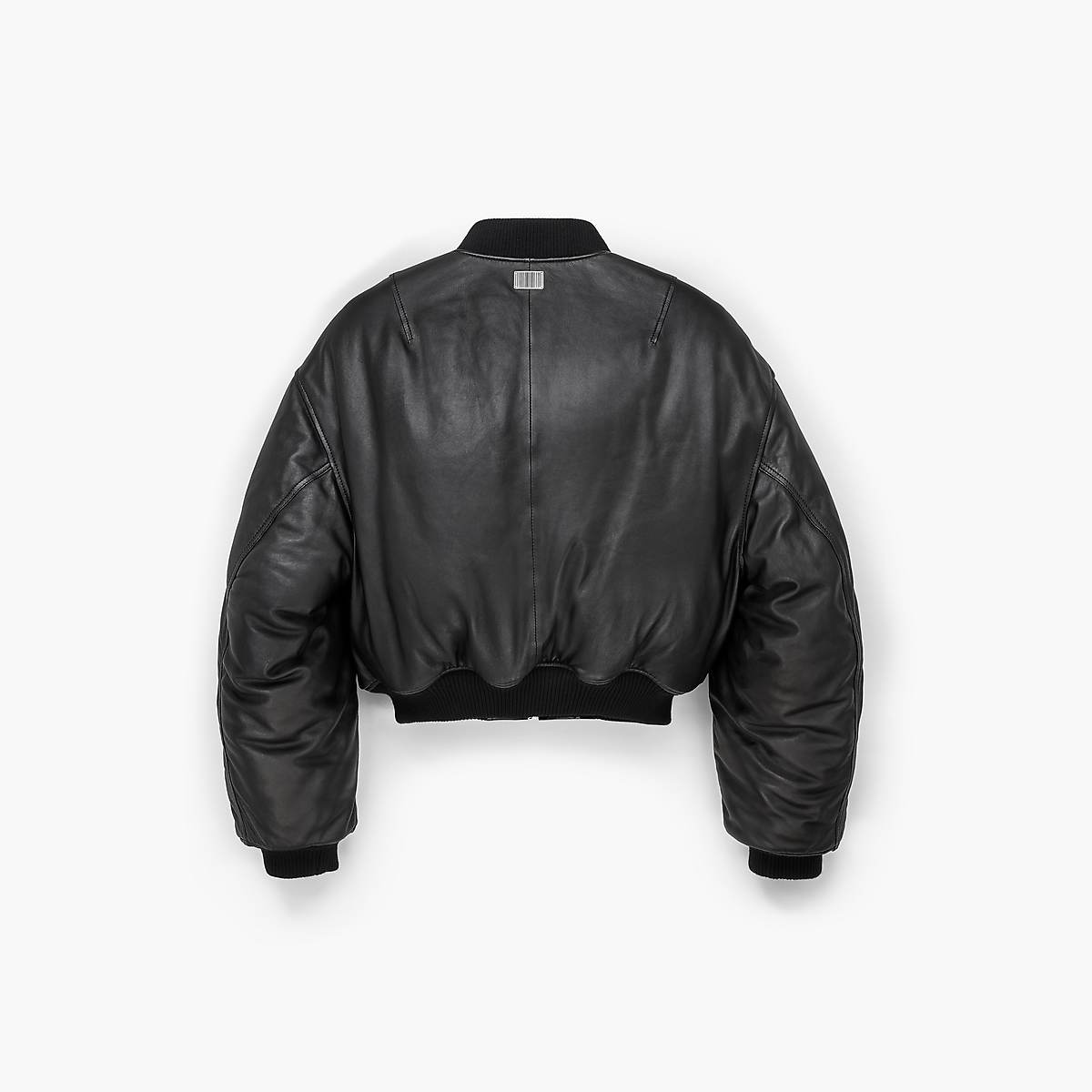 Marc Jacobs Puffy Leather Bomber Jackor Dam Svarta | MFQ-670541