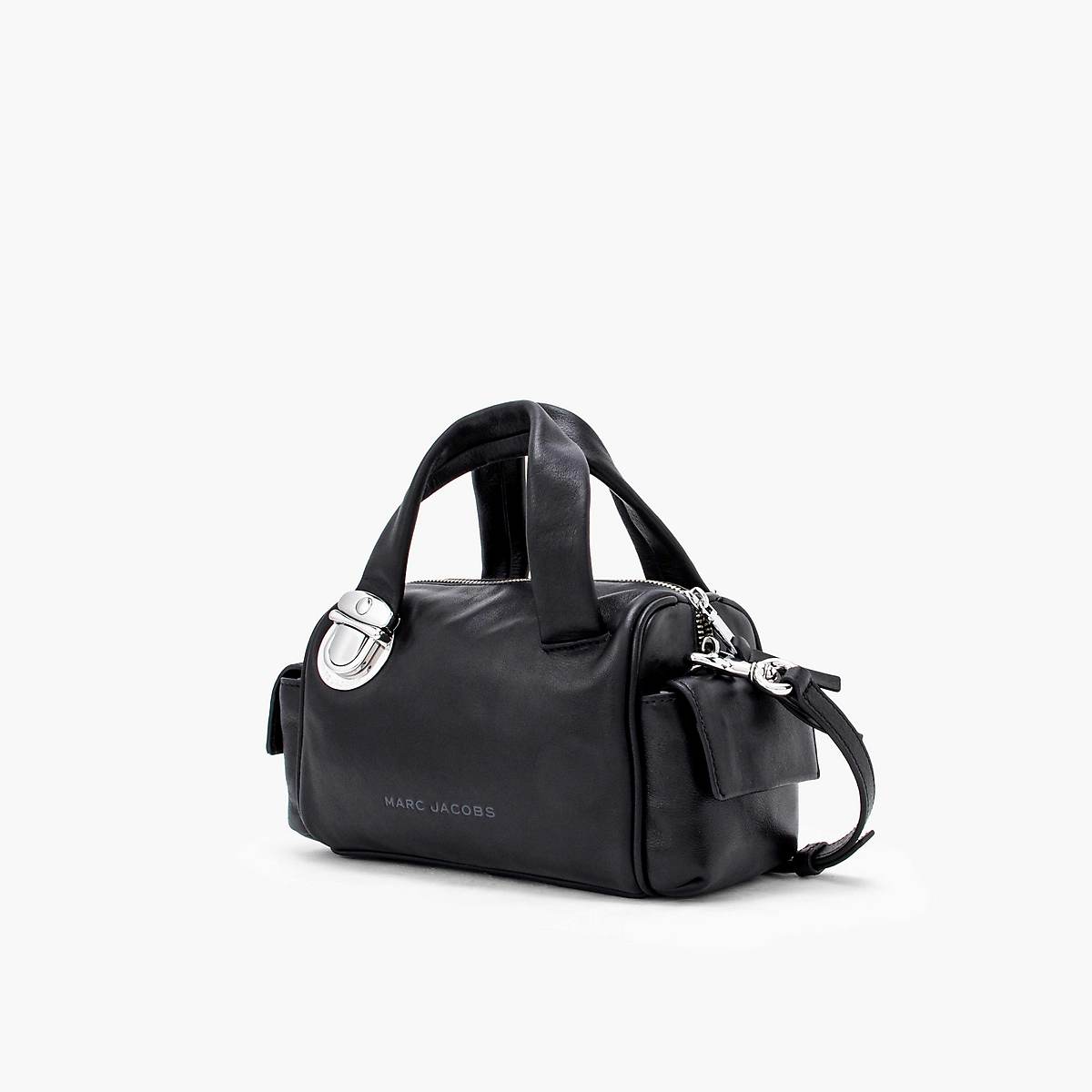 Marc Jacobs Pushlock Mini Satchel Väska Dam Svarta | ESI-297143